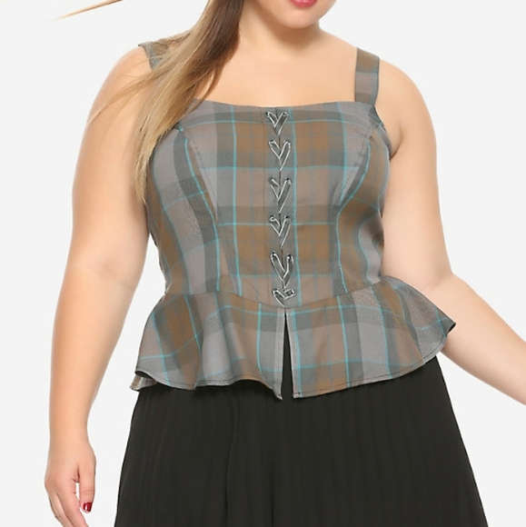 Hot Topic Tops - Hot Topic Outlander Peplum Corset Top